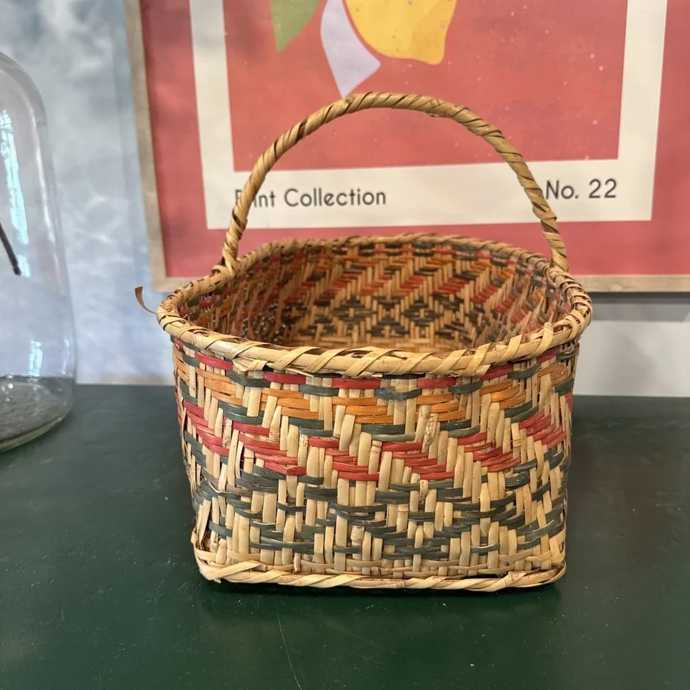 Large Rectangle Choctaw Basket Look at pics closely